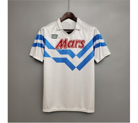 Napoli 88/89 Away White Soccer Jersey